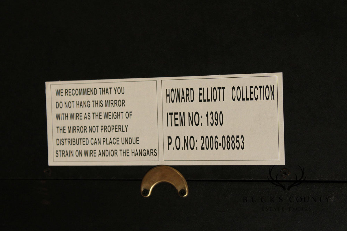 Howard Elliot Collection Chased Embossed Metal Wall Mirror