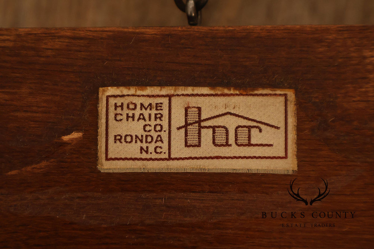 Home Chair Co. Danish Modern Style Curved Back Lounge Chair