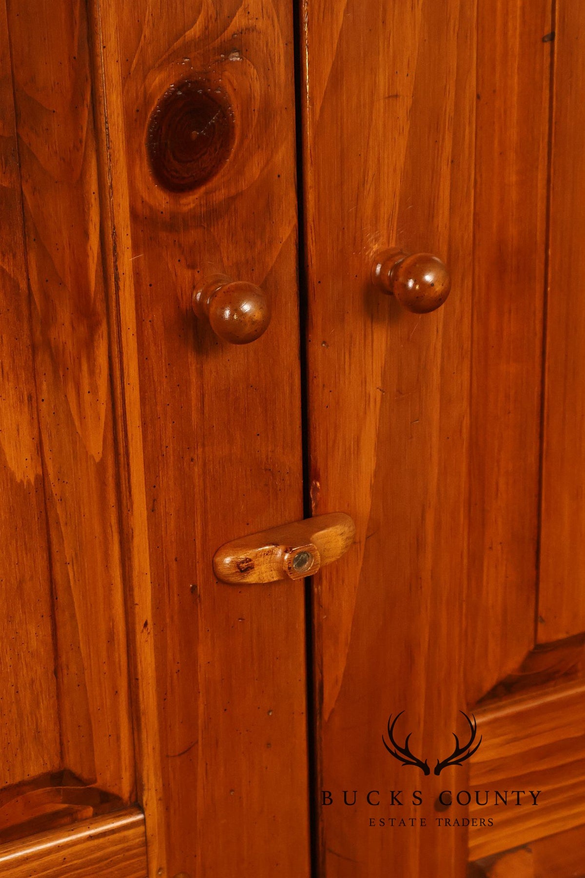 Ethan Allen Craftsman Collection Pine Tall Armoire With Interior Drawers