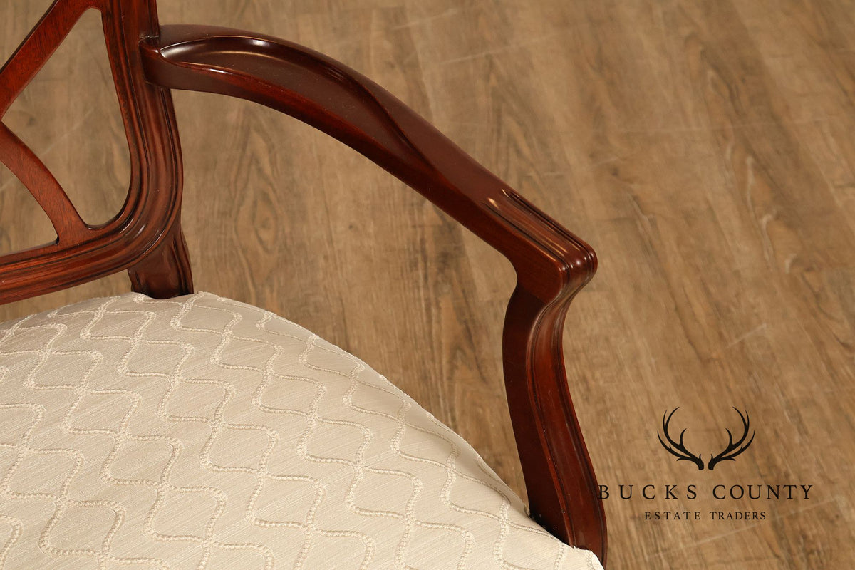 Kindel Set of Four Mahogany 'Hepplewhite' Dining Chairs