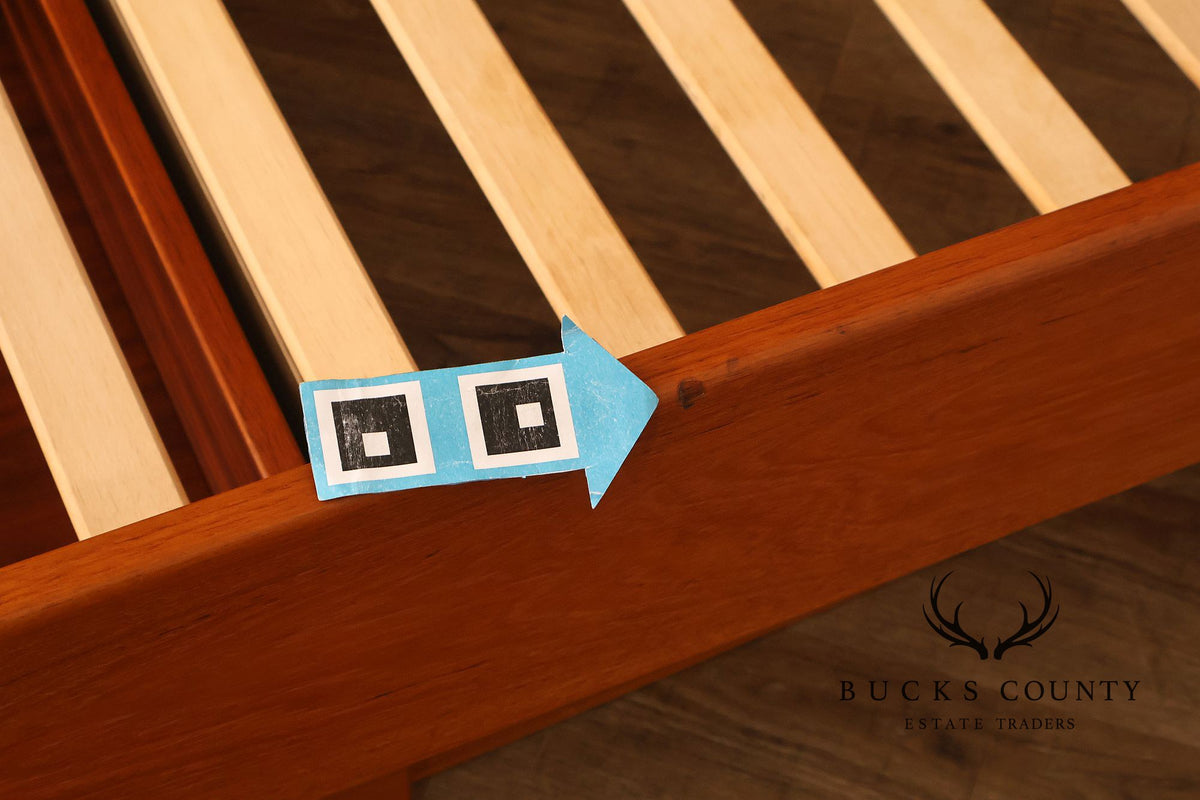 Scan Coll Danish Modern Queen Size Teak Platform Bed