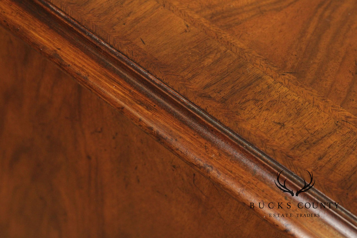 Baker Stately Homes Georgian Style Walnut Chest Of Drawers