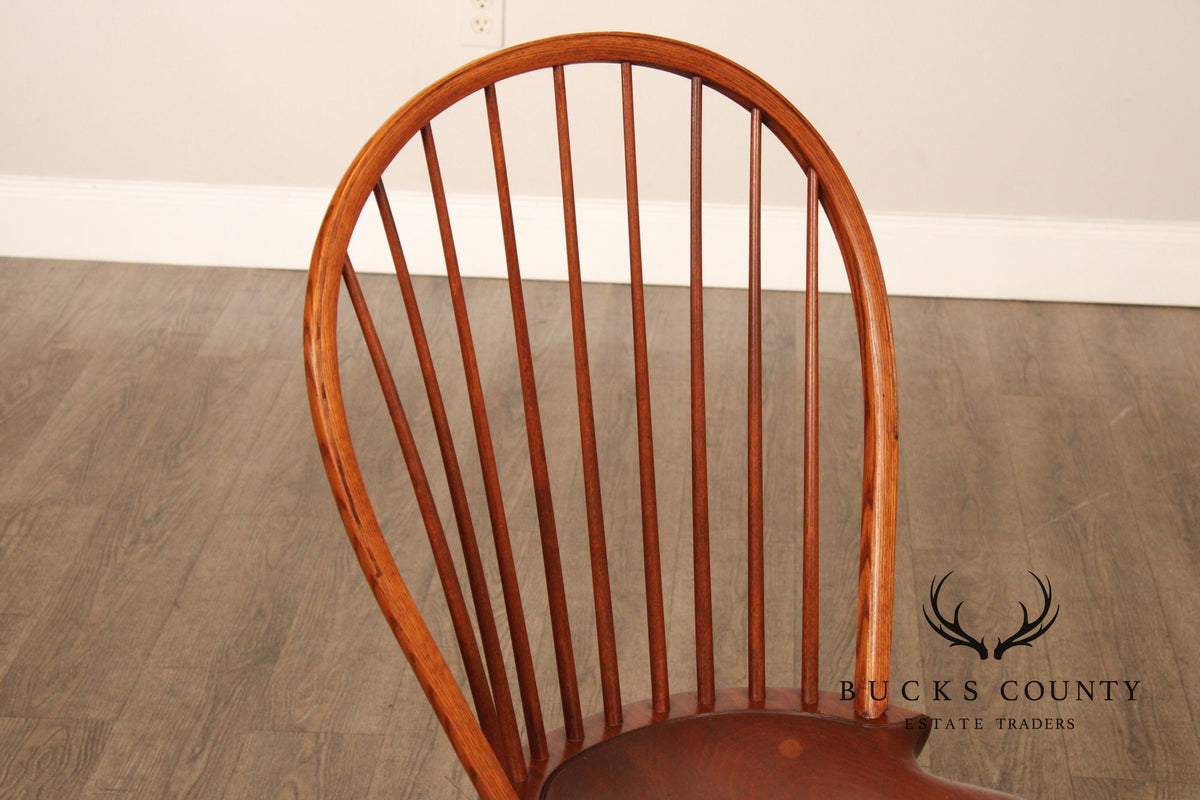 D.R. Dimes Set of Four Bowback Windsor Dining Chairs