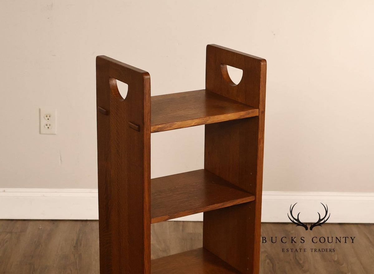 Stickley Mission Collection Oak Magazine Stand Bookcase
