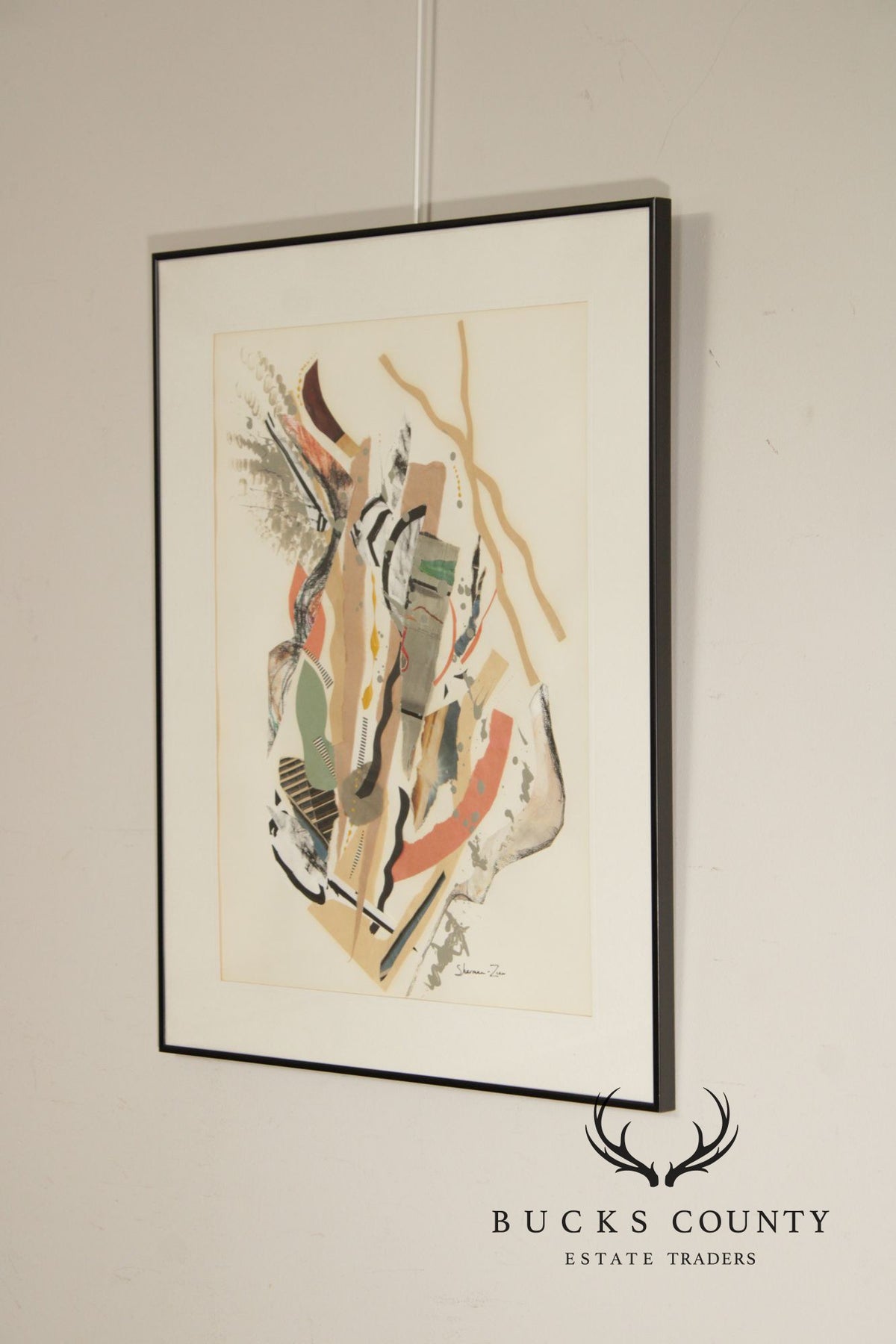 Ellen Sherman-Zinn Abstract Expressionist Mixed Media Collage