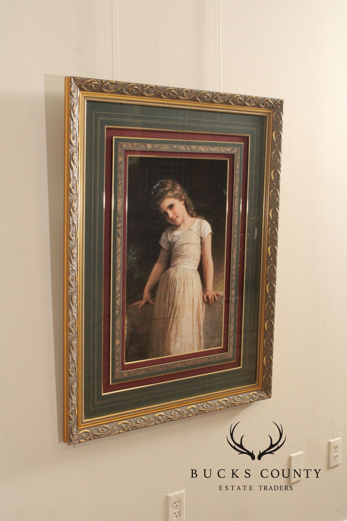 William-Adolphe Bouguereau Framed Print, 'L'Espieglerie'