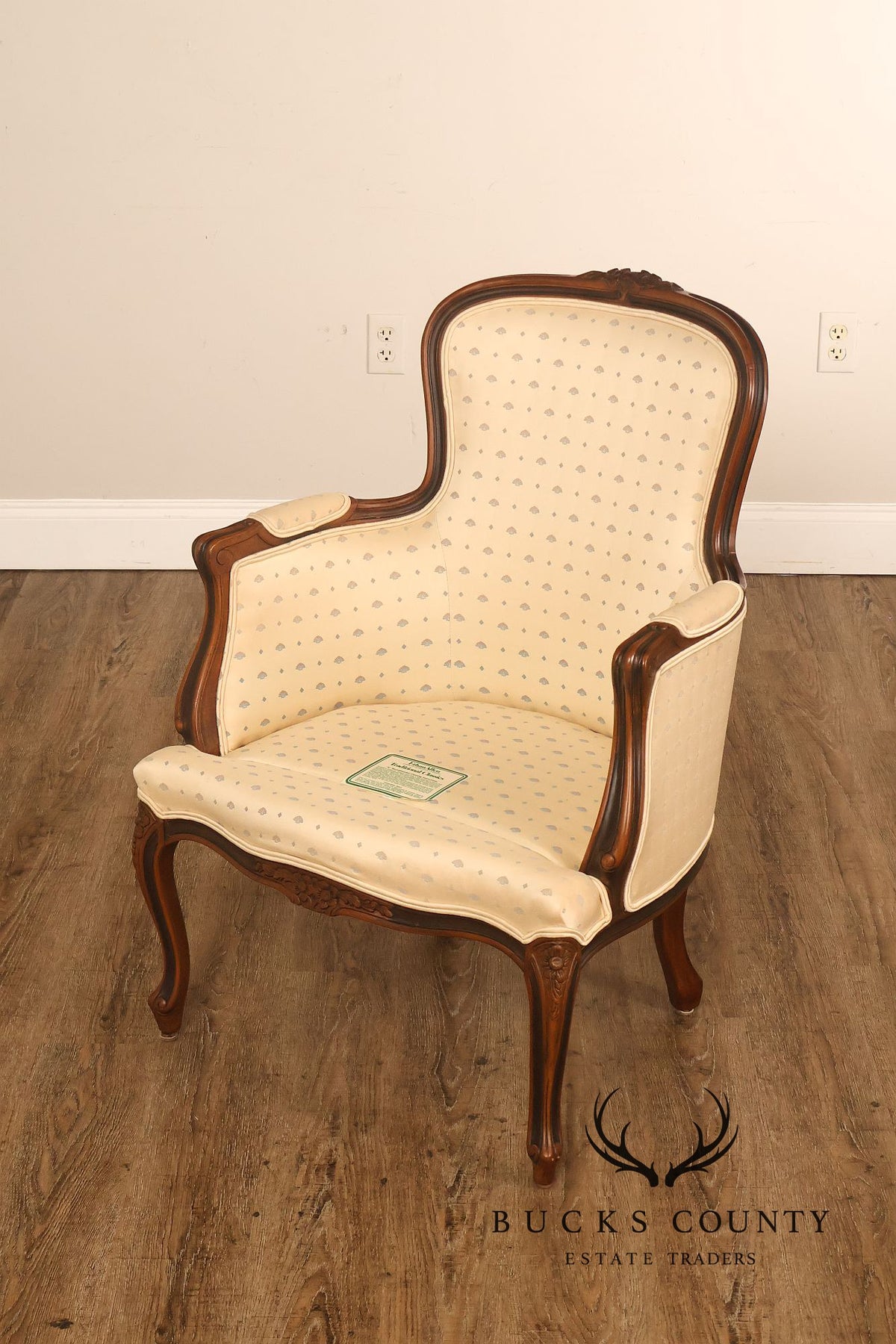 Ethan Allen French Louis XV Style Fauteuil Armchair