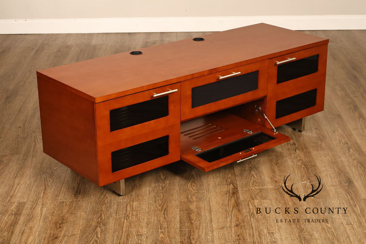BDI Contemporary Cherry Finish TV Media Console