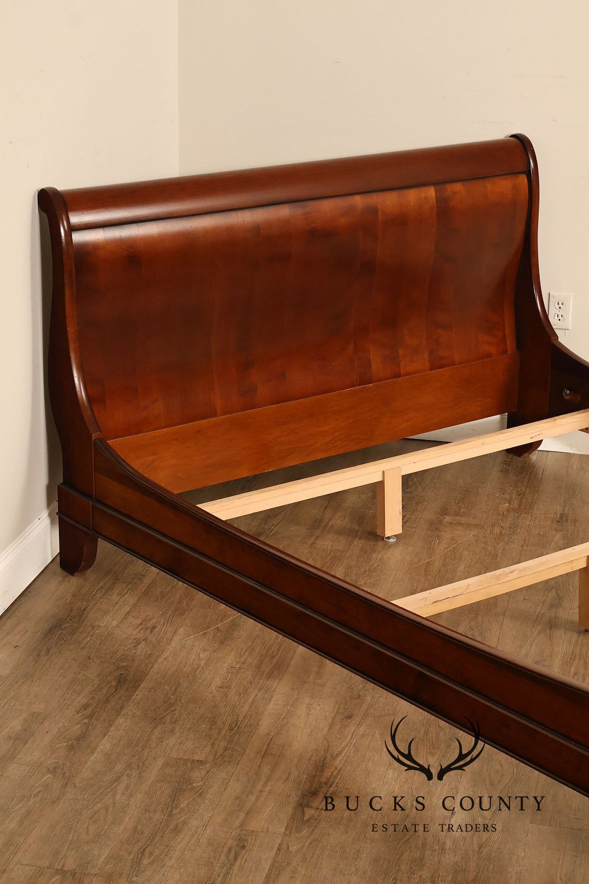 Grange Louis Philippe Style Queen Cherry Sleigh Bed