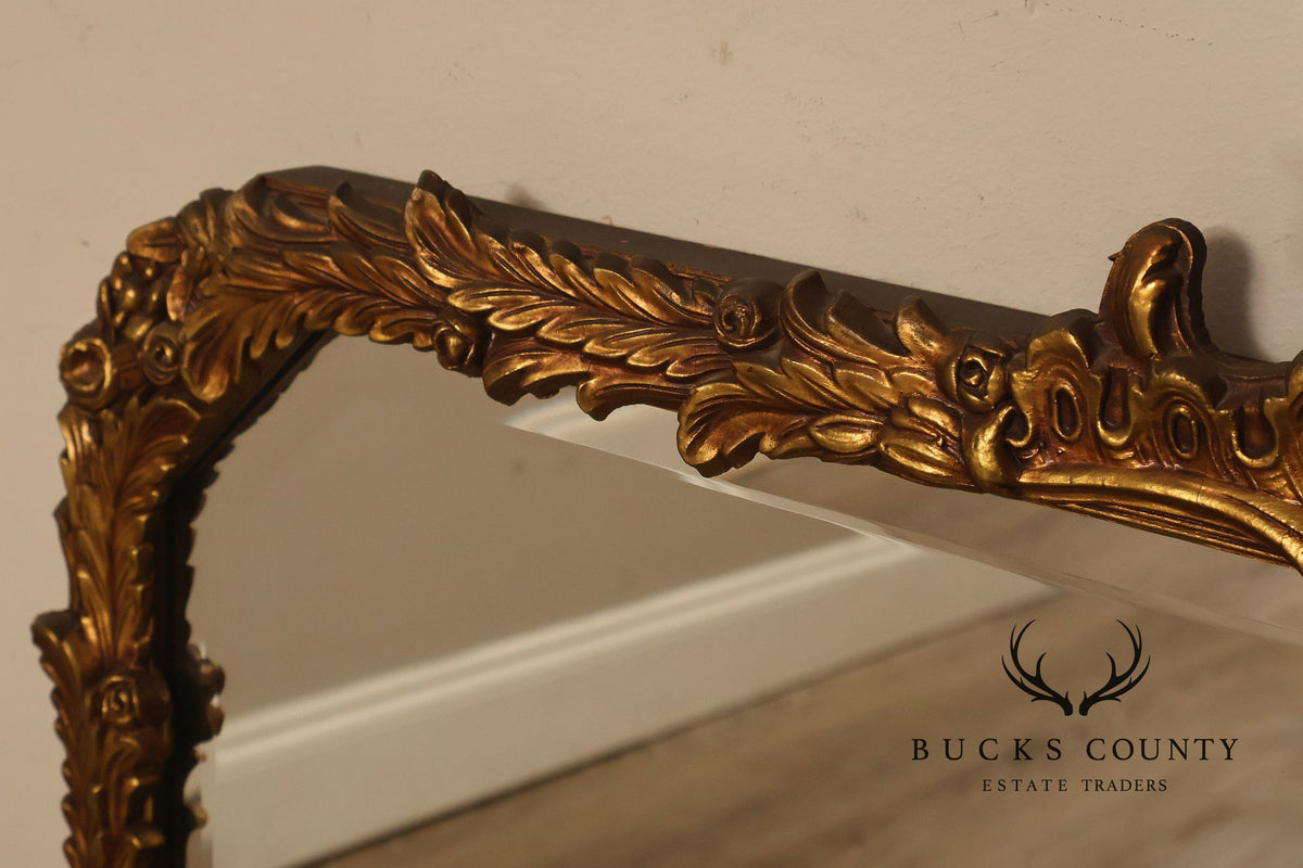 Rococo Revival Giltwood Beveled Wall Mirror