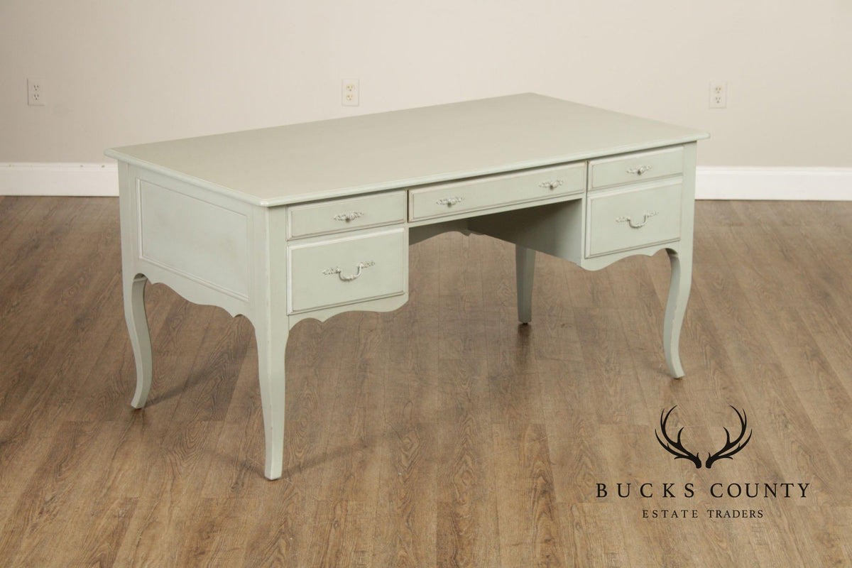 Ethan Allen 'Maison' Painted Executive Writing Desk