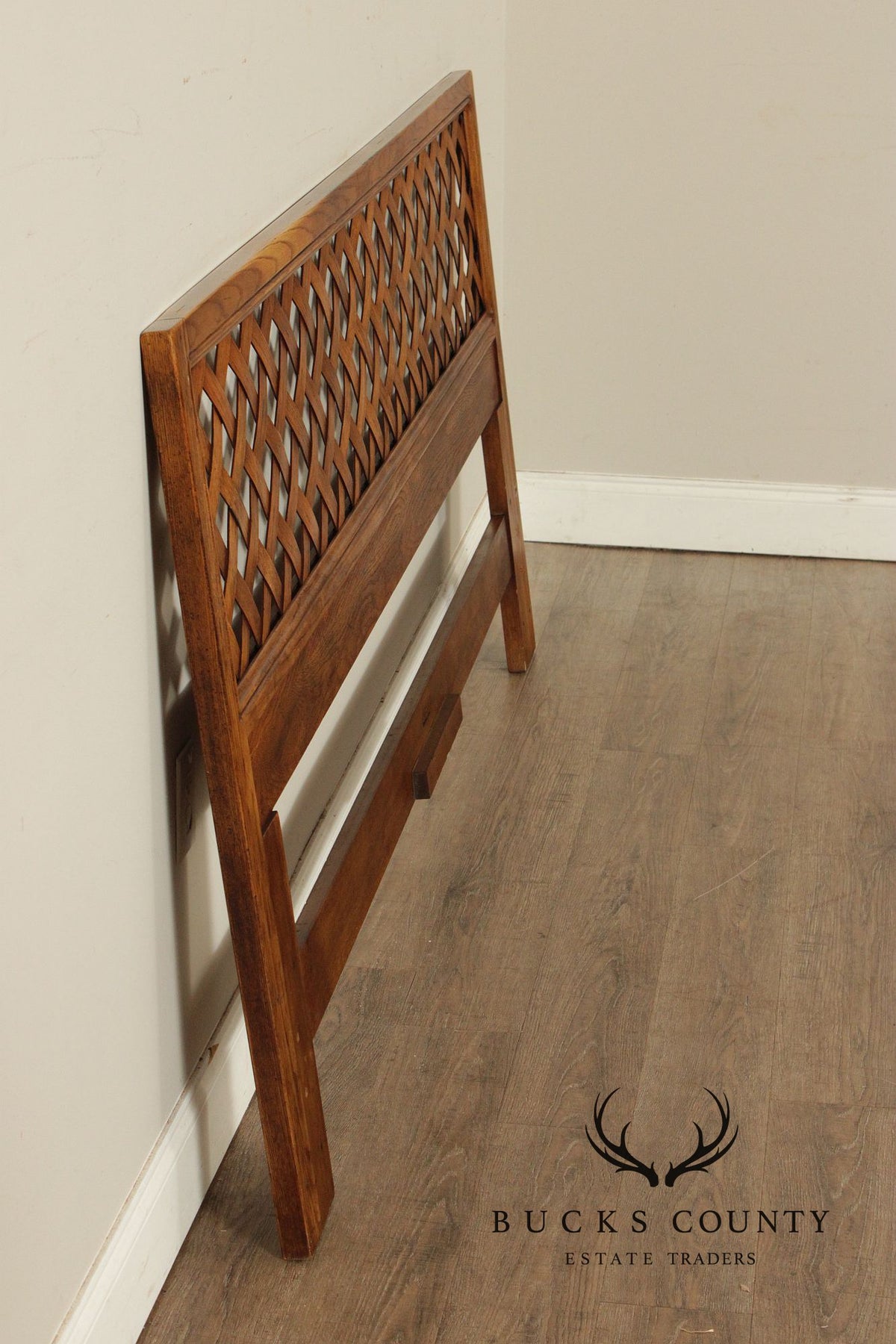 Henredon Artefacts Oak Lattice King Size Headboard