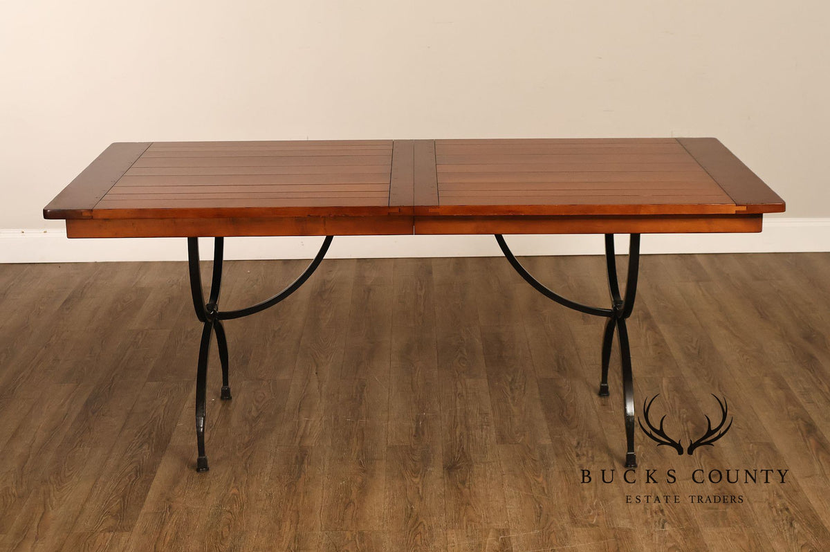 Charleston Forge Wrought Iron Expandable Dining Table