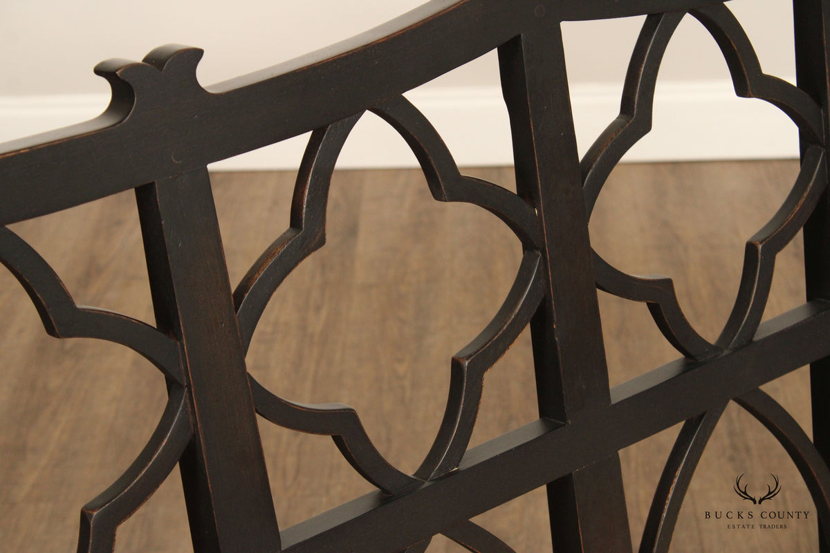 Wildon Home Gothic Revival Style Ebonized Bench