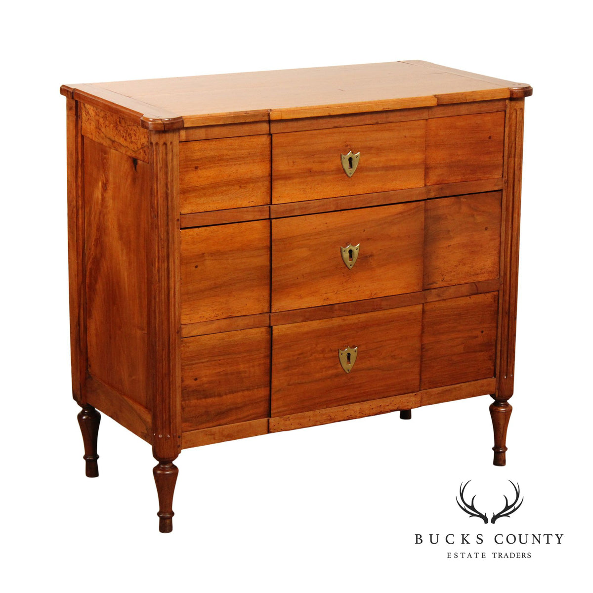 Antique French Directoire Style Walnut Chest of Drawers