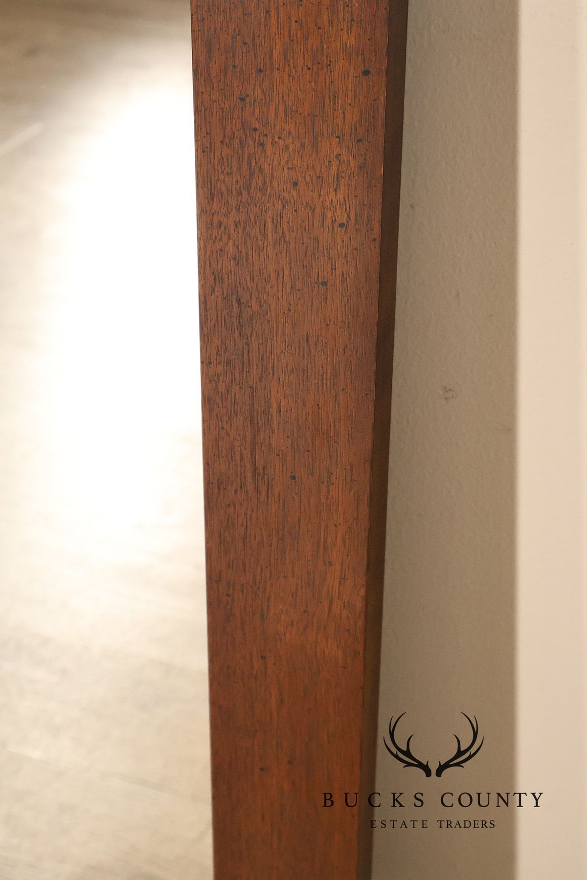 Lane Mid-Century Modern Brutalist Walnut Geometric Wall Mirror
