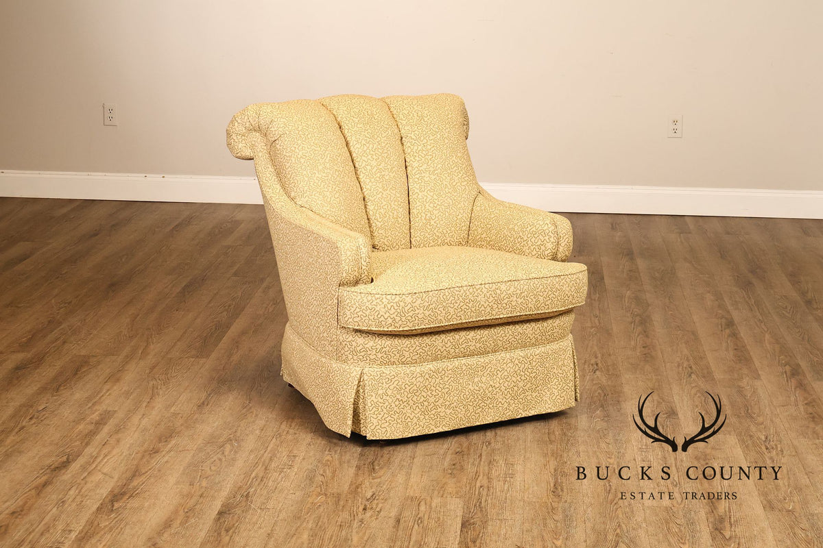 JRS Furniture Pair Of Upholstered Club Chairs