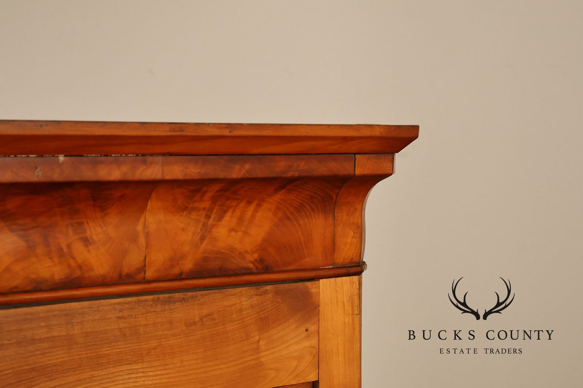 Antique French Louis Philippe Cherry Display Bookcase