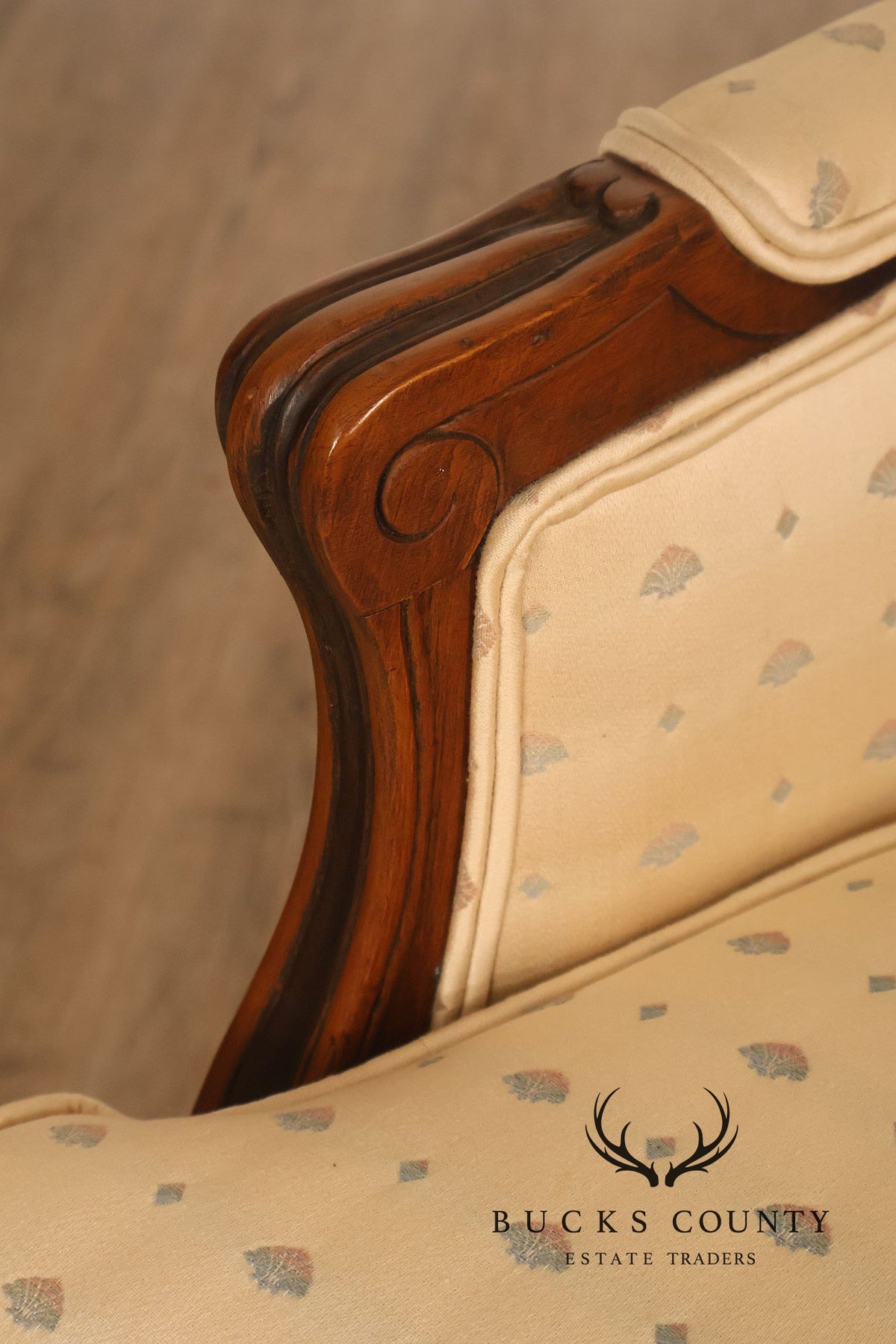 Ethan Allen French Louis XV Style Fauteuil Armchair