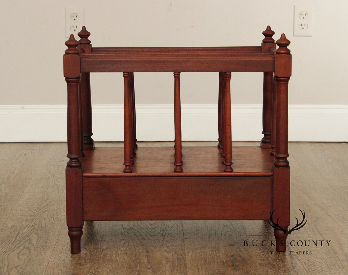Antique Georgian Style Mahogany Canterbury