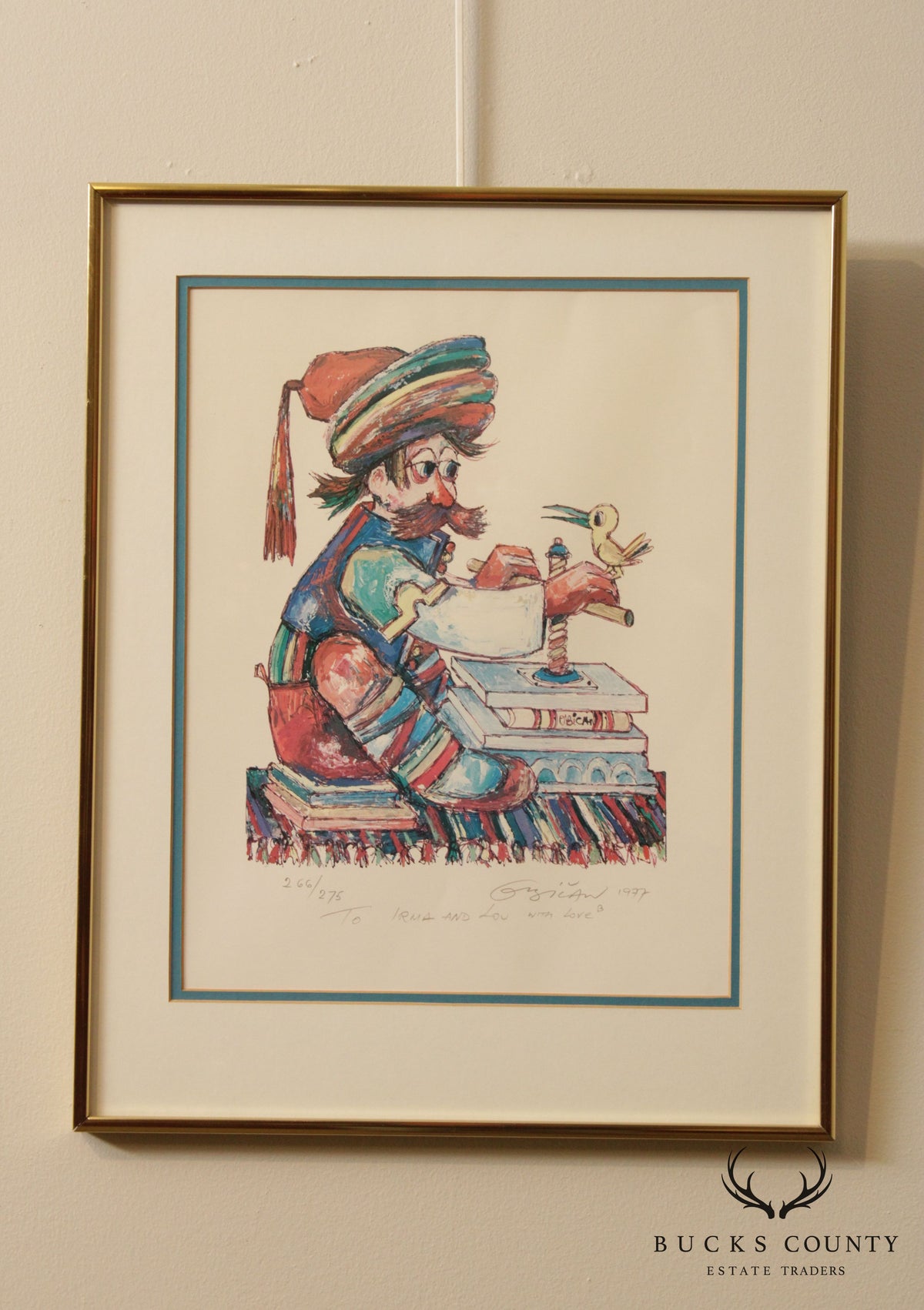Jovan Obican Penal Signed Framed Lithograph