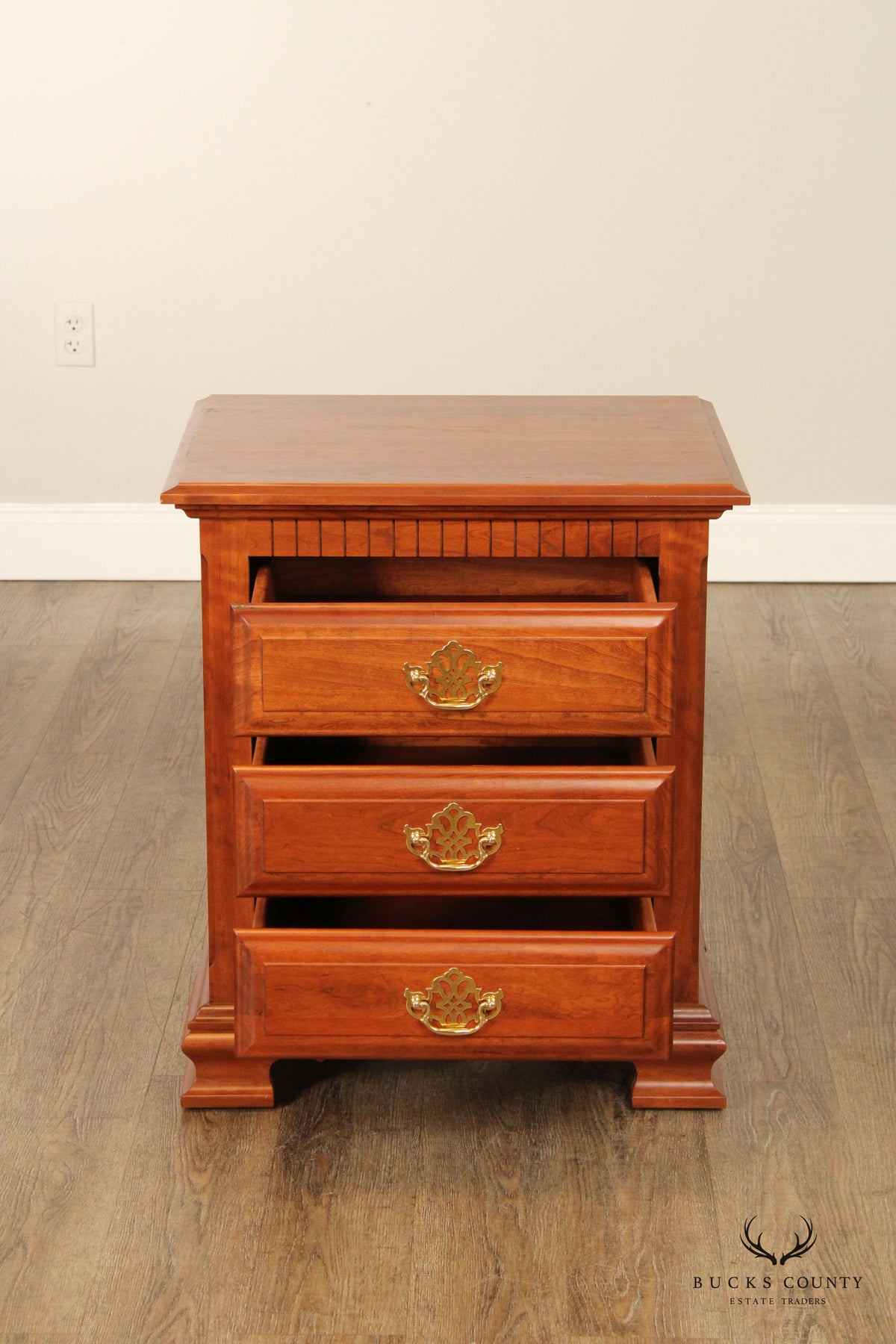Millcraft 'Victoria's Tradition' Solid Cherry Three-Drawer Nightstand