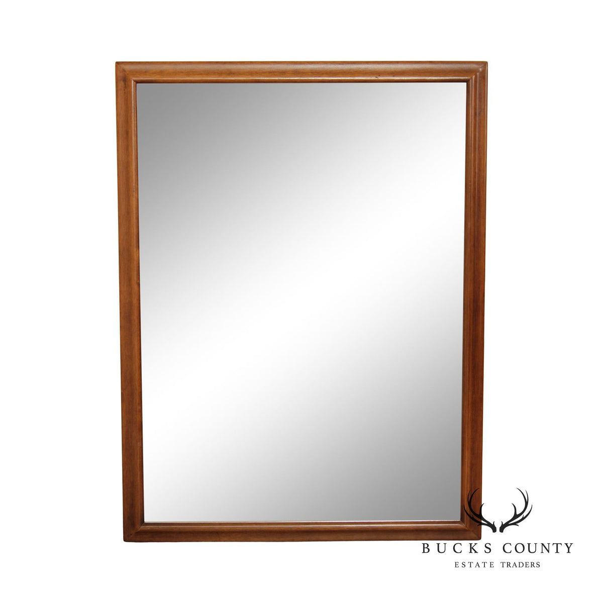 Mid Century Modern Walnut Frame Mirror