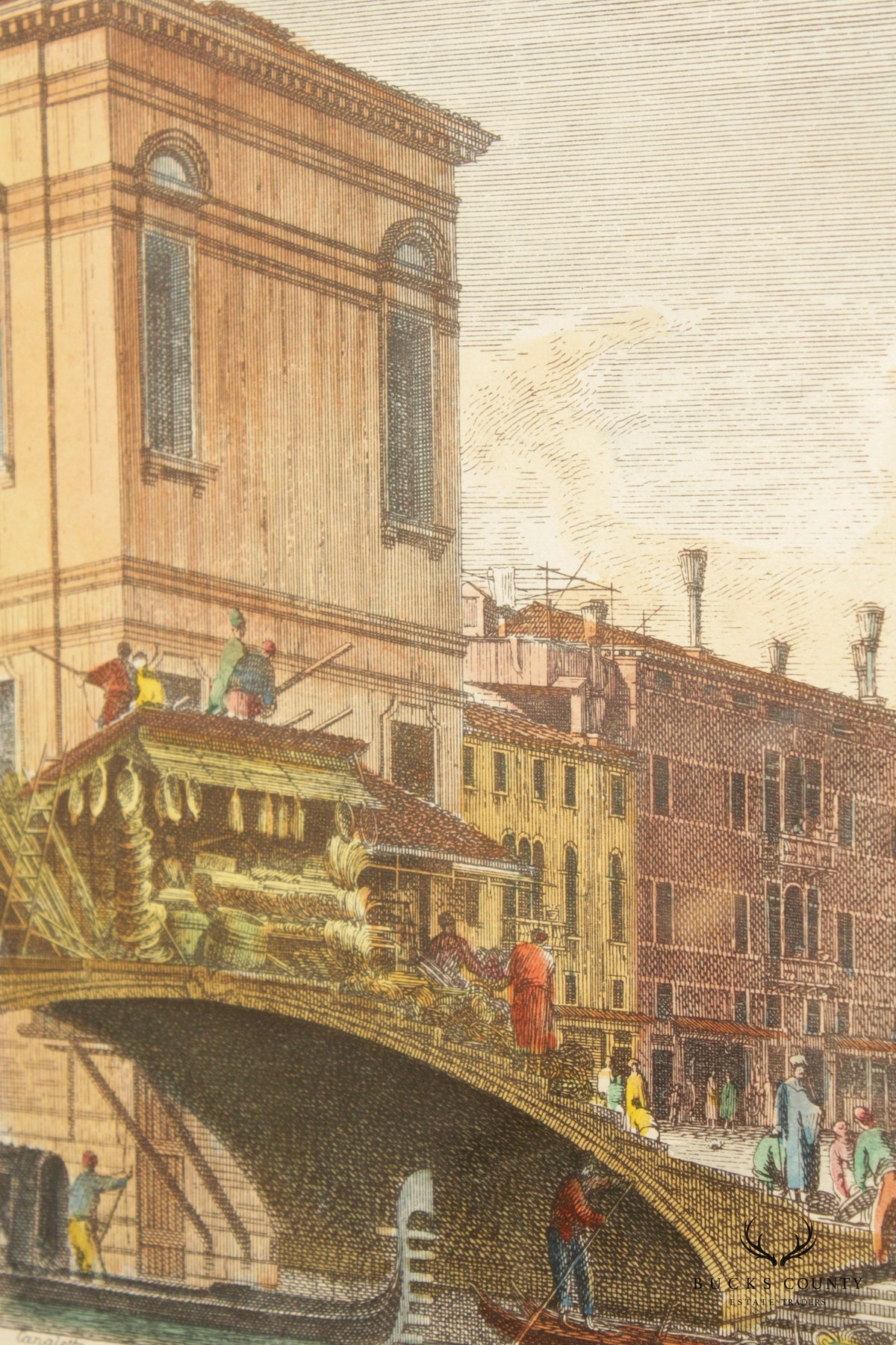 Italian Venetian 'View of Campo Dei Santi Apostoli' Art Print, After Canaletto