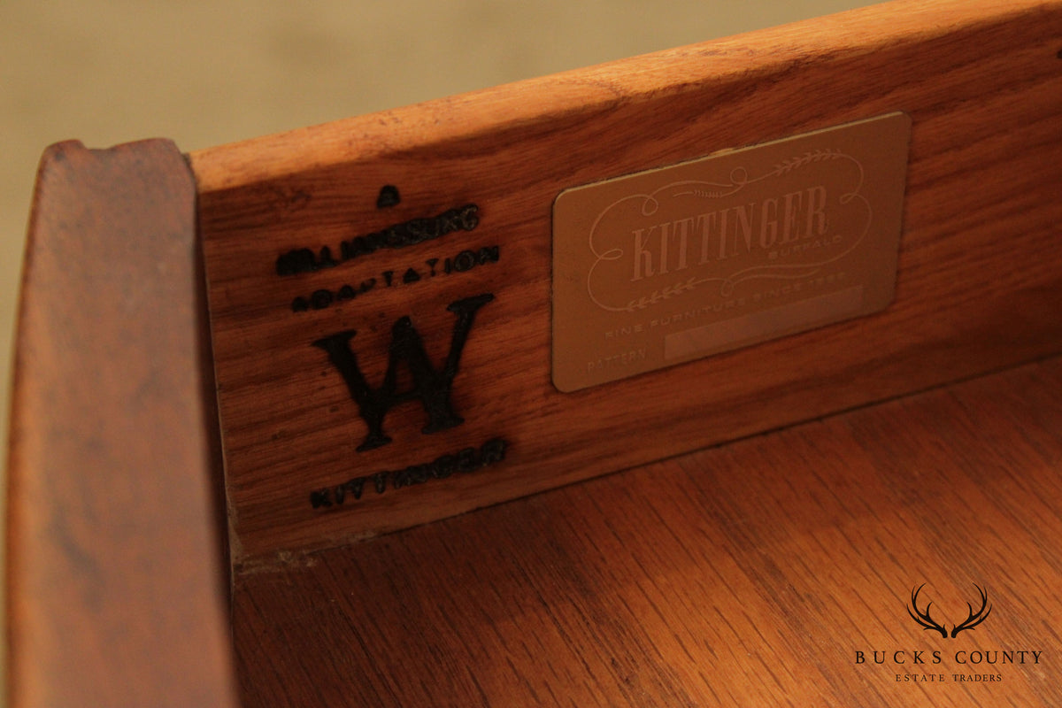 Kittinger Williamsburg Adaptation Mahogany Hepplewhite Drop Leaf Pembroke Table
