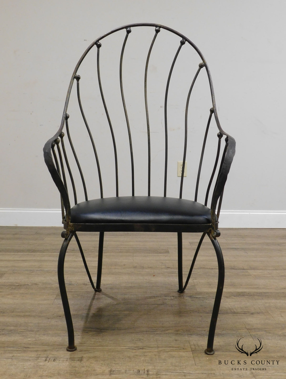Studio Crafted Forged Iron Armchair