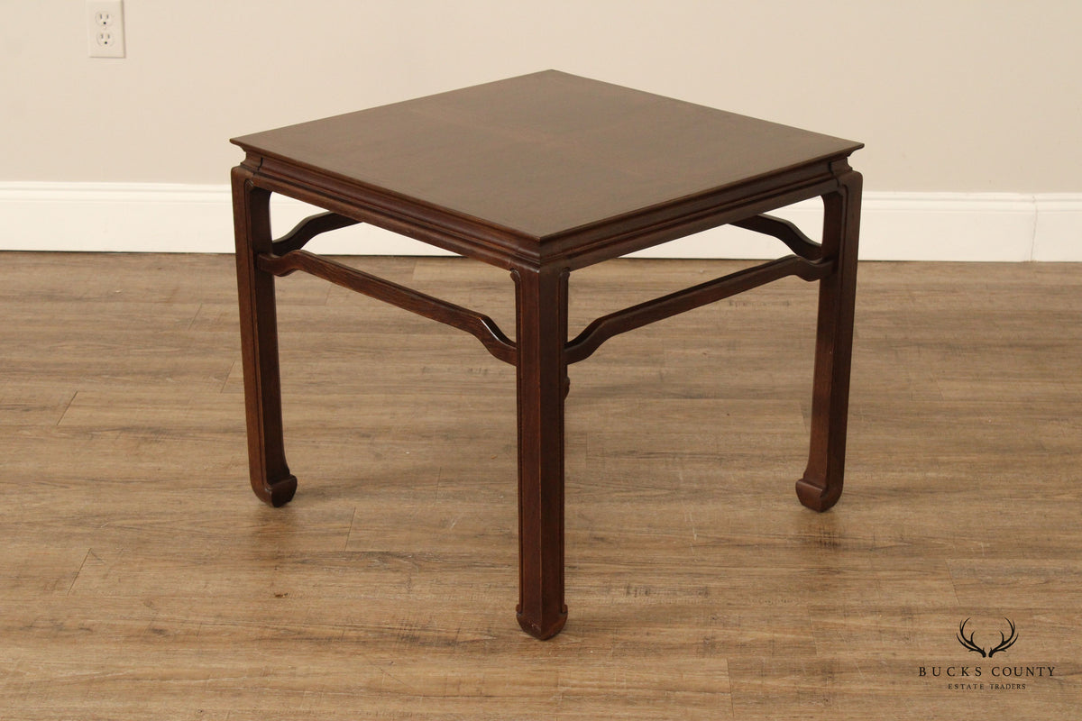 Davis Chinese Ming Dynasty Style Carved Oak Side Table