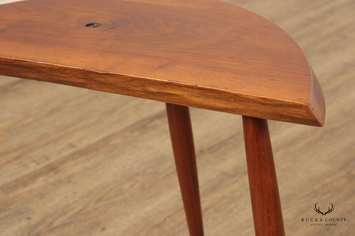 Bucks County Studio Crafted Live Edge Walnut Stool or Bench