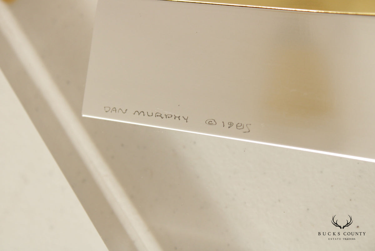 Postmodern 1980s Aluminum Ribbon Sculpture by Dan Murphy