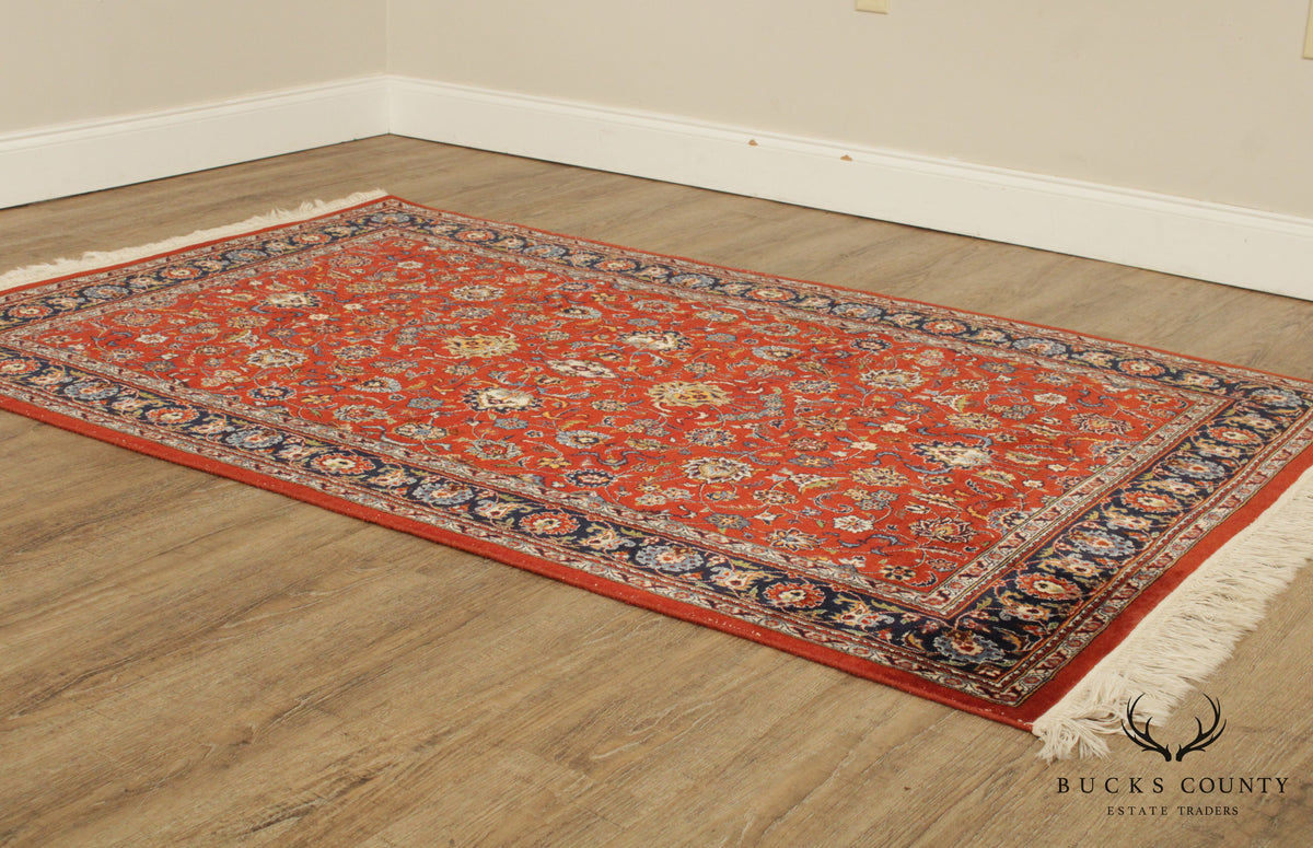 Vintage Sarouk 6'9 inch x 4'1 inch Handwoven Wool Rug
