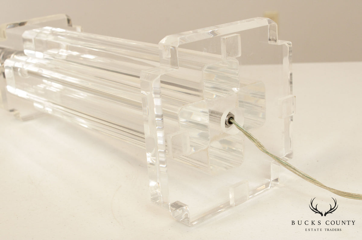 Clearlite by Bauer Vintage Acrylic Table Lamp