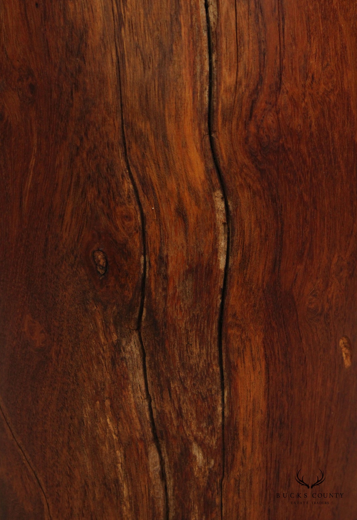 Mid Century Modern Burl Walnut Table Lamp