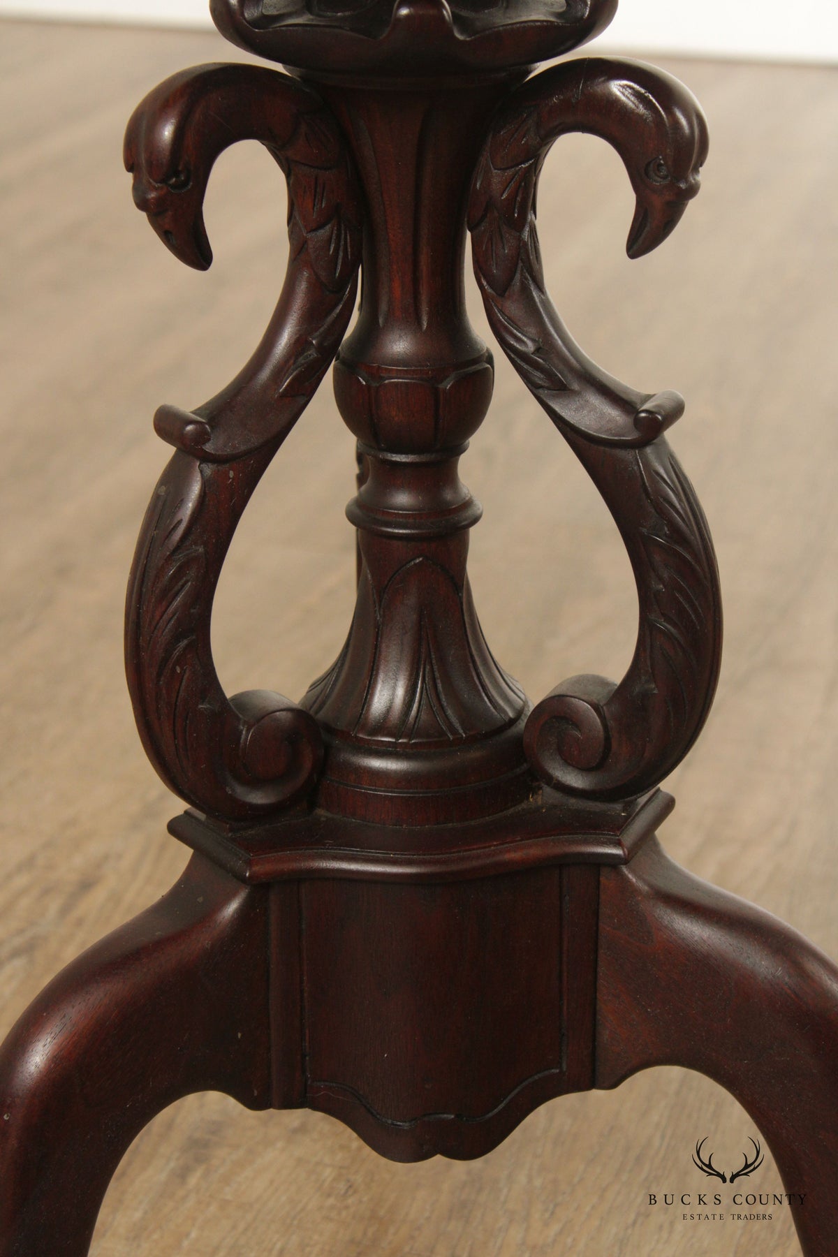 Antique Edwardian Mahogany Pedestal Side Table