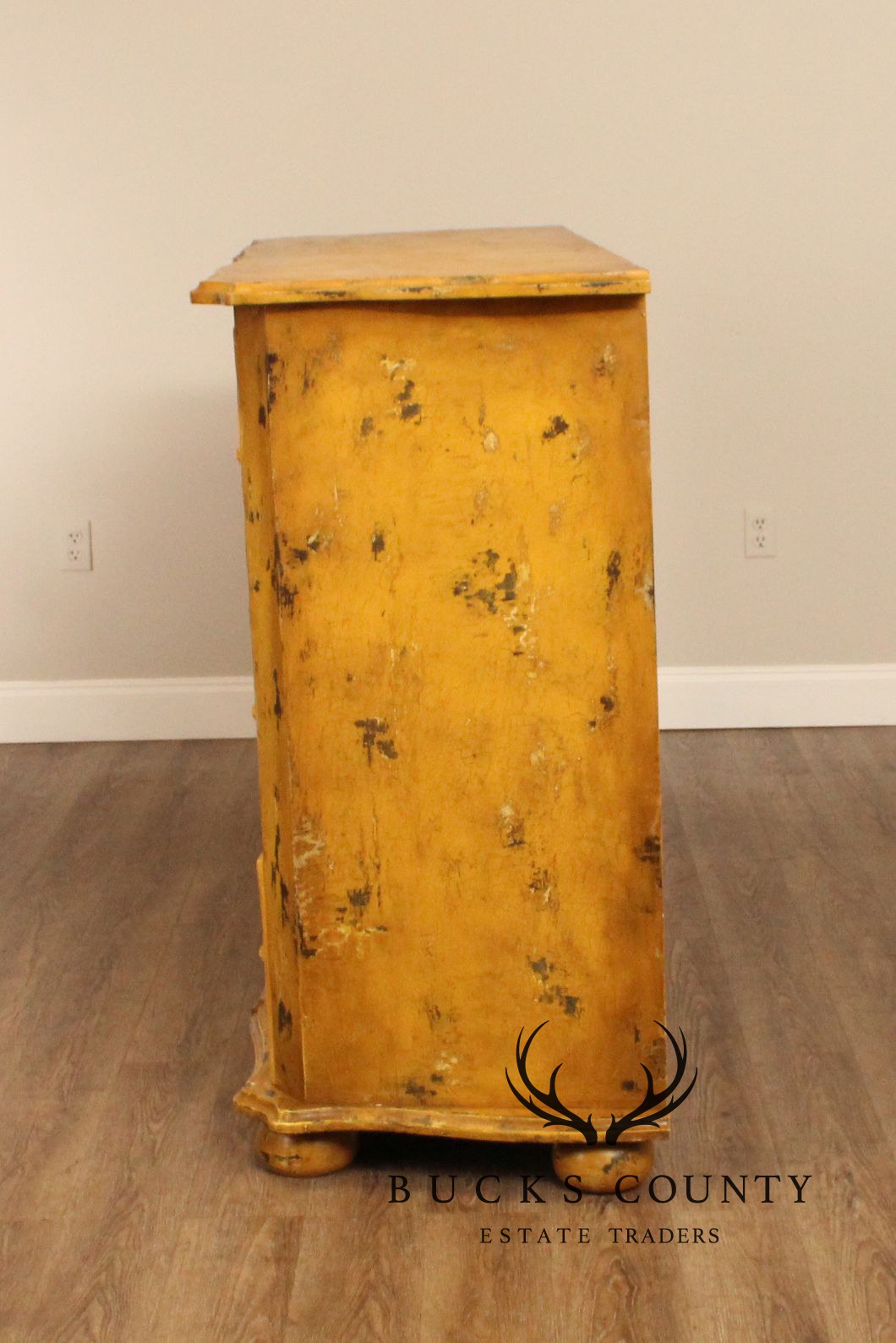 Guild Master Large Distressed Painted Three-Drawer 'Duchess Chest'