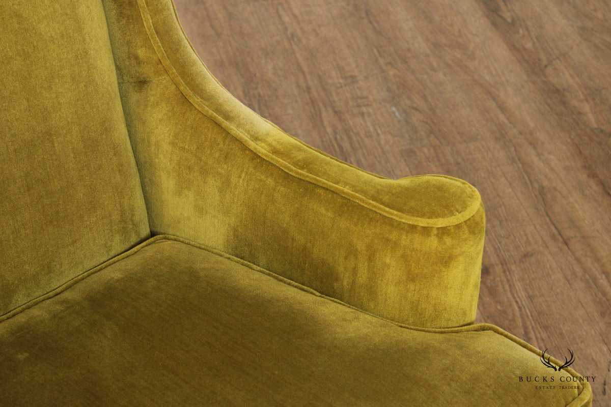 Chippendale Style Tall Back Wing Chair