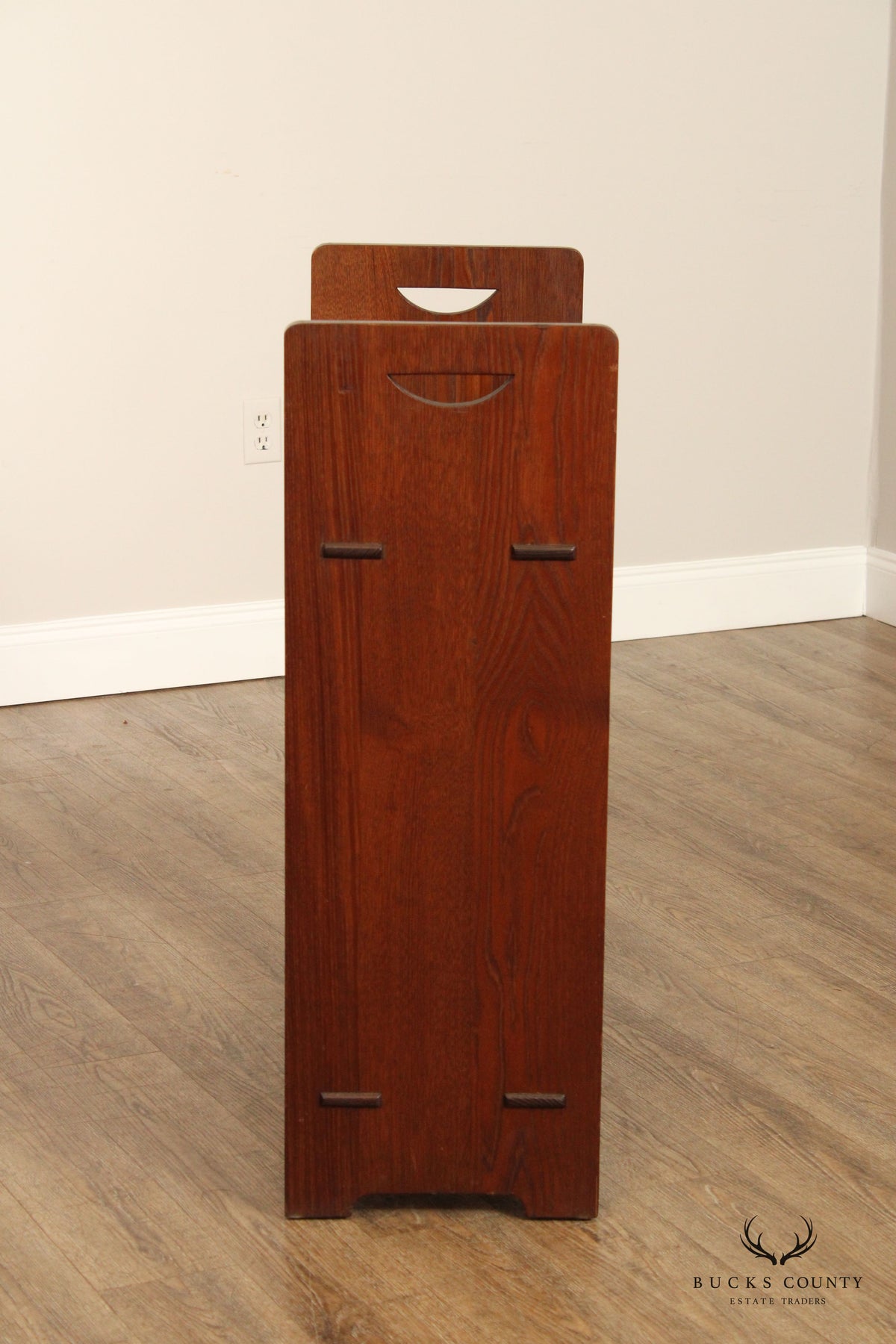 Antique Gustav Stickley Chestnut Drop Front Writing Desk Bookshelf