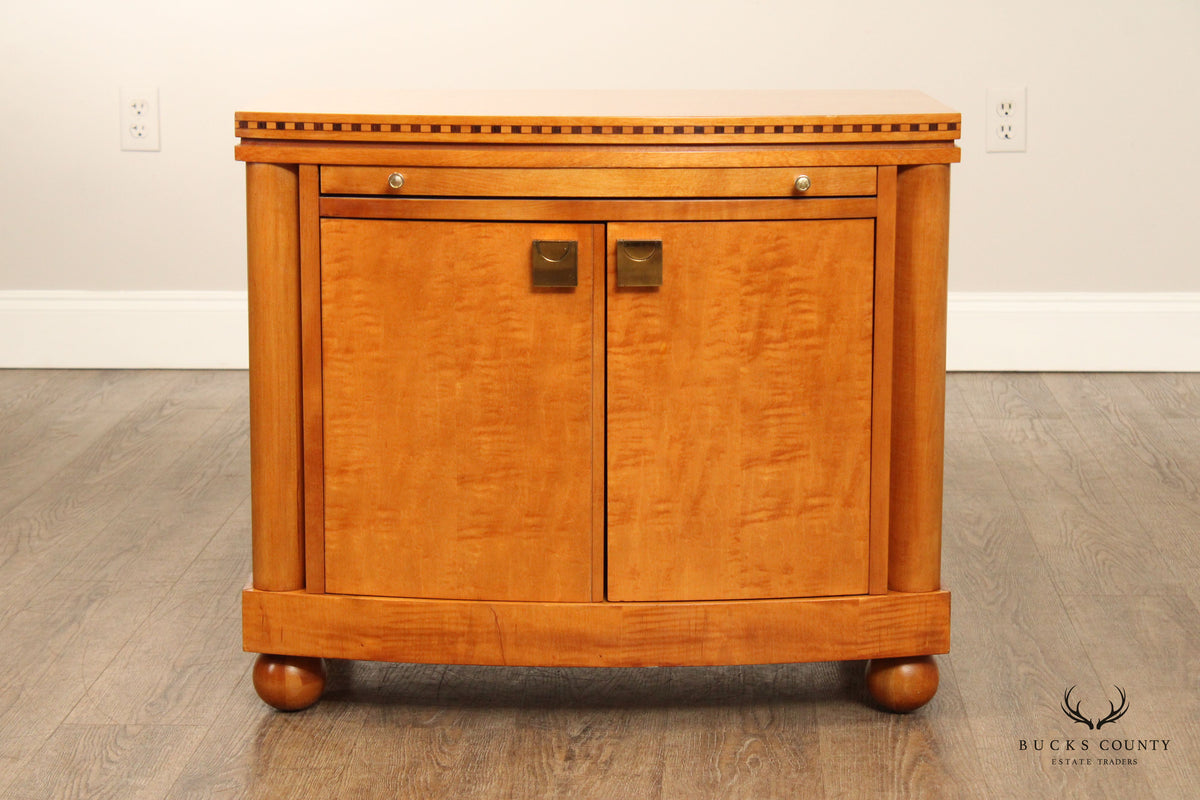 Hickory White Genesis Collection Biedermeier Style Maple Cabinet Nightstand