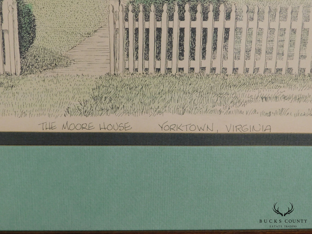 Clark M. Goff Framed Print "The Moore House, Yorktown, VA"