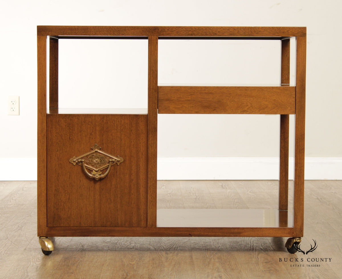 Harvey Probber Mid Century Modern Mahogany Bar Cart