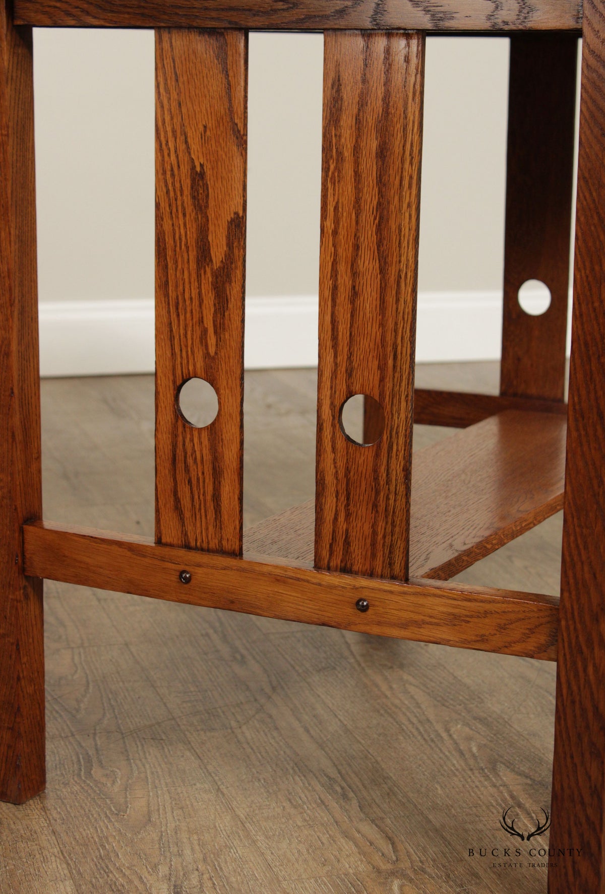 Antique Mission Style Oak Writing Desk