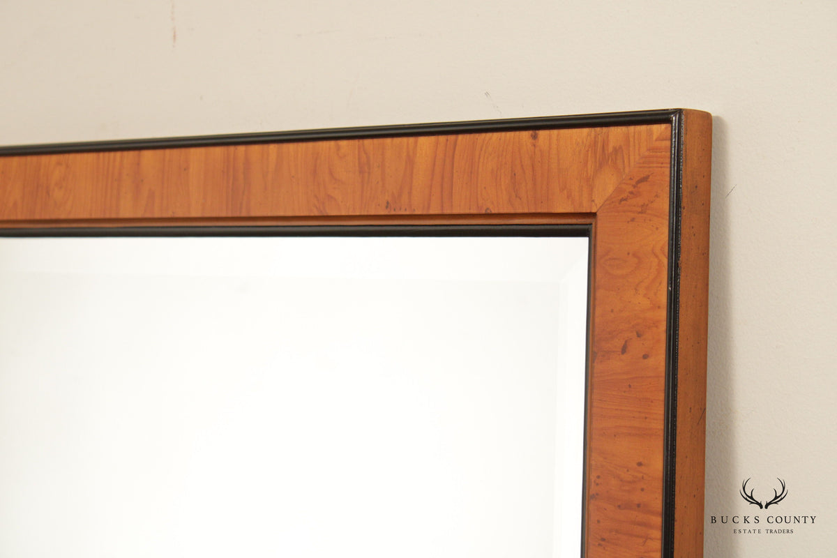 Drexel Yorkshire Rectangular Yew Wood Wall Mirror