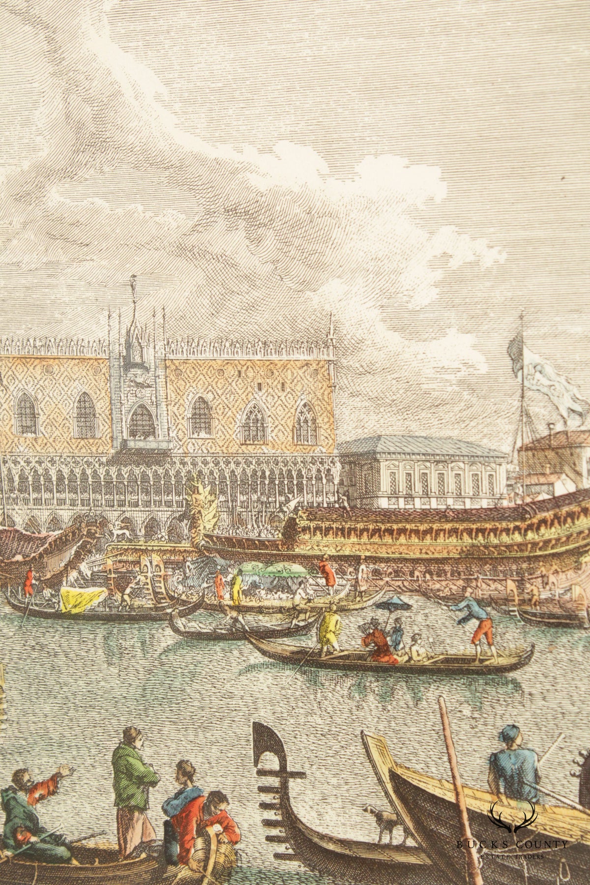 Italian Venetian 'Bucentaurus et Nundinae Venetae in die Ascensionis' Art Print, After Canaletto