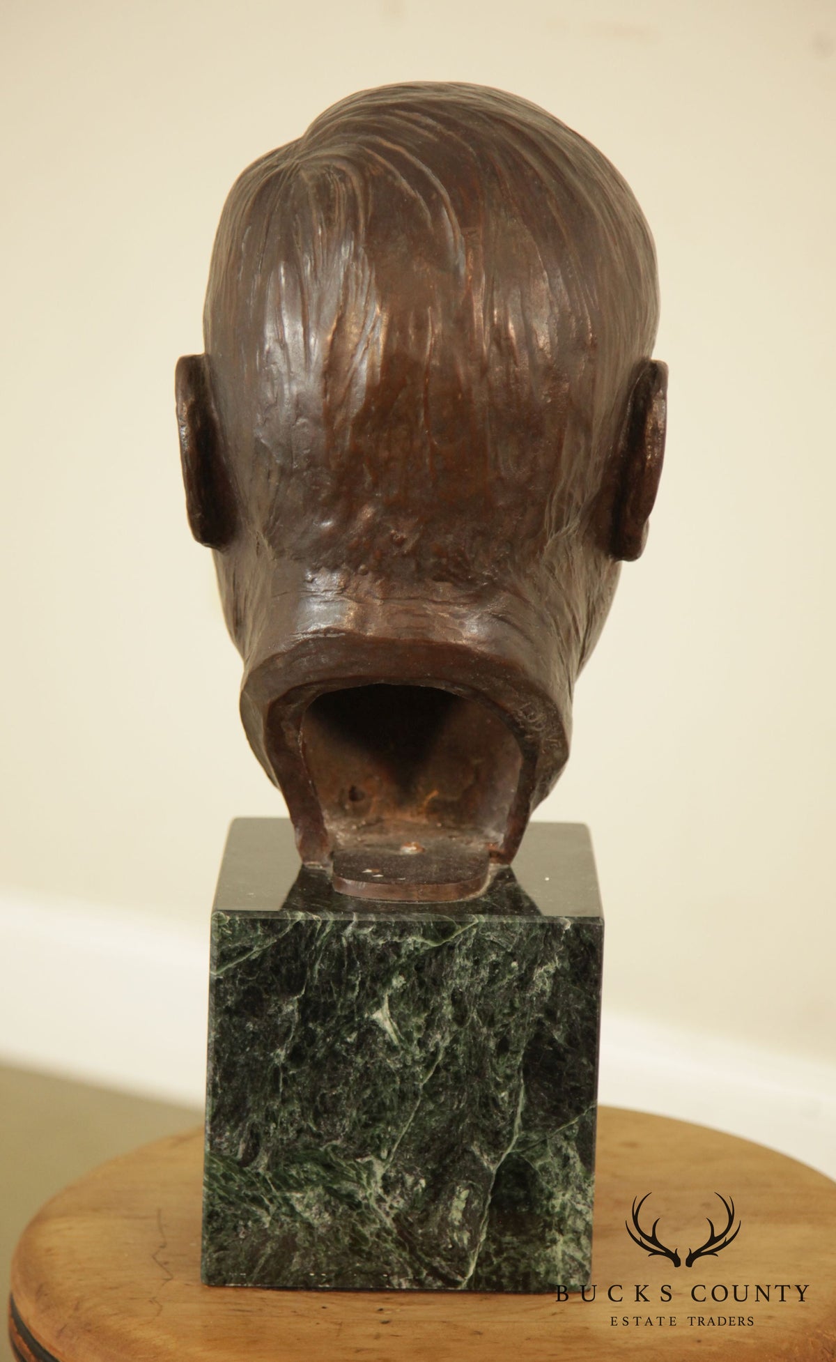 Lawrence Ludtke 1990s Male Bronze Bust