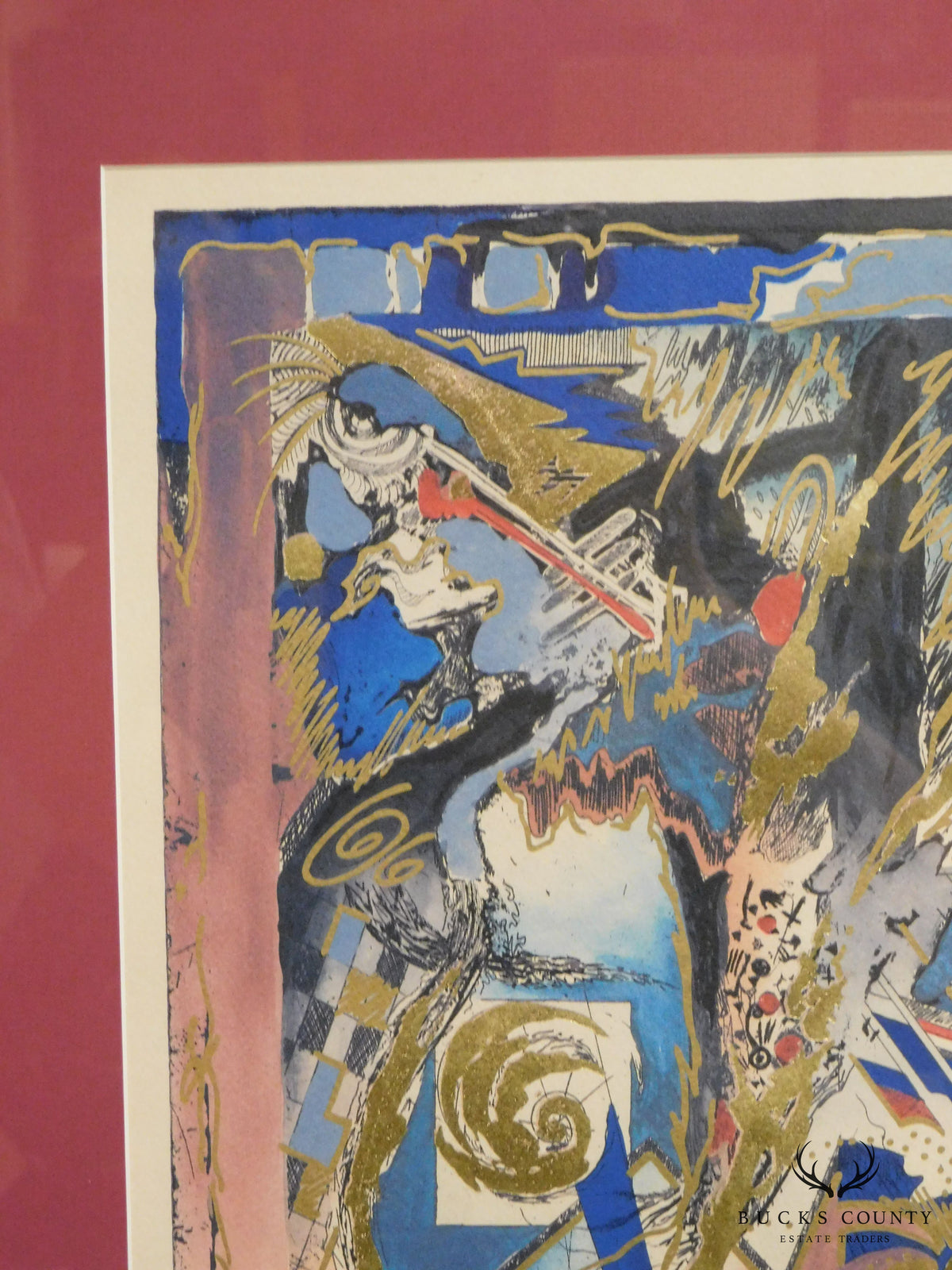 Framed Silkscreen "Hands of Fate #2" Signed Robert Kostuck