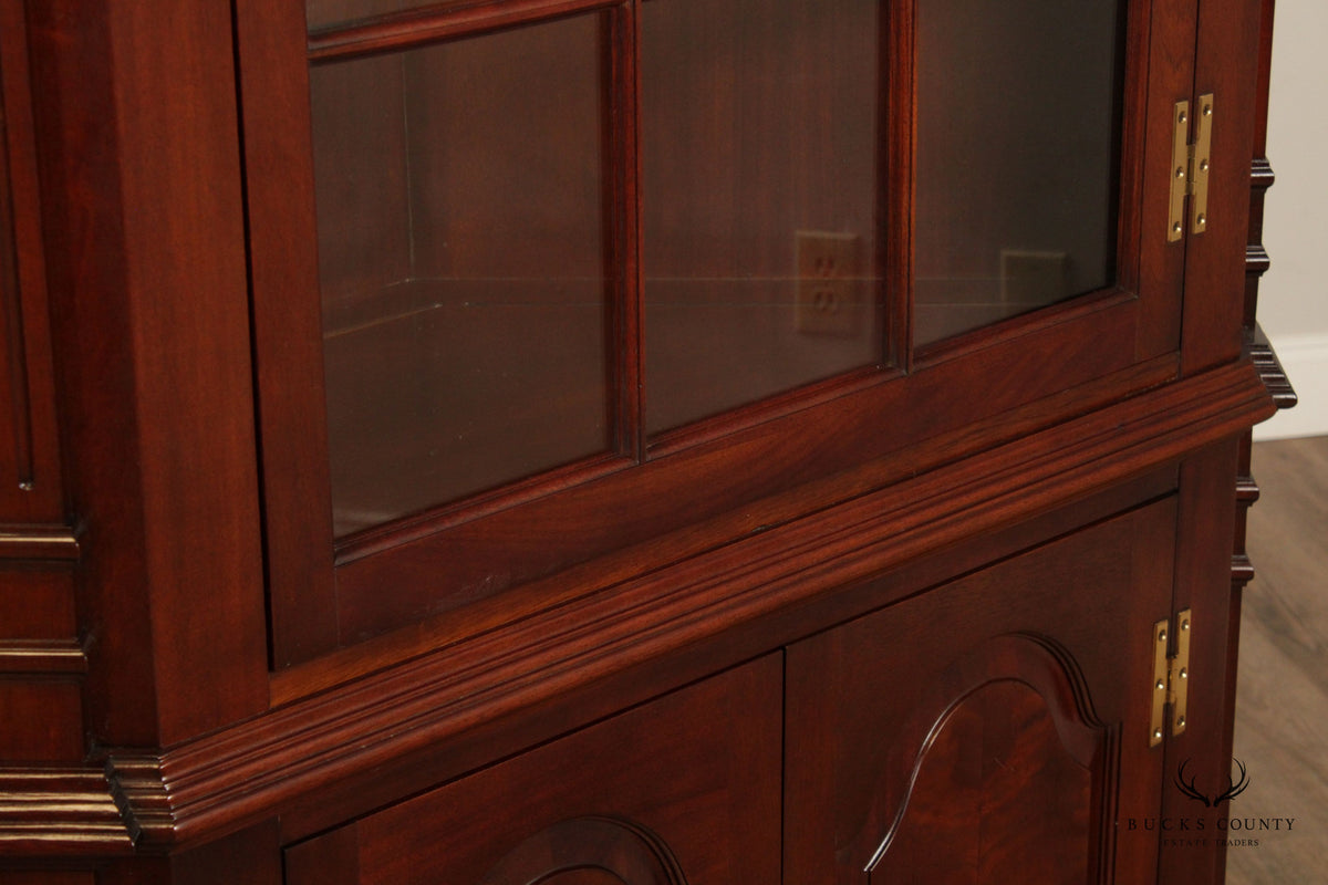 Councill Chippendale Style Mahogany Corner Cabinet