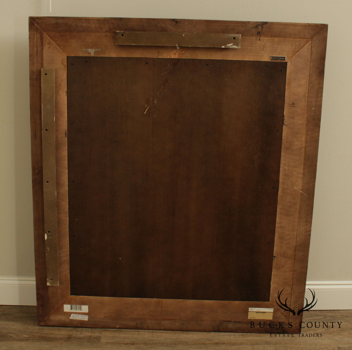Henredon Ralph Lauren Large Carved Wood Frame Antique Mirror